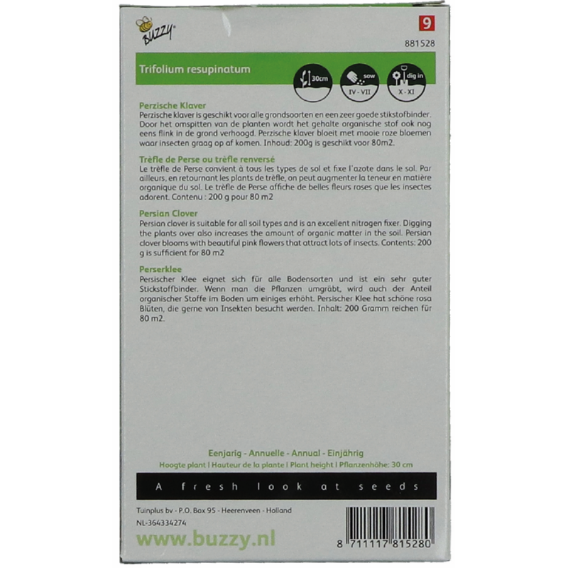 Groenbemester Perzische klaver