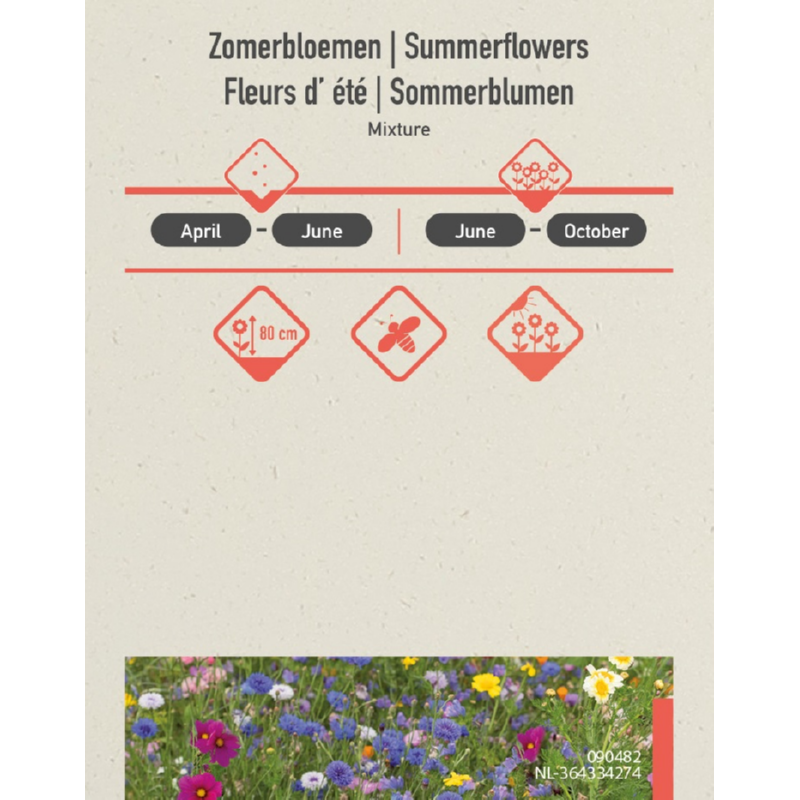 Weggeef zakje zomerbloemen