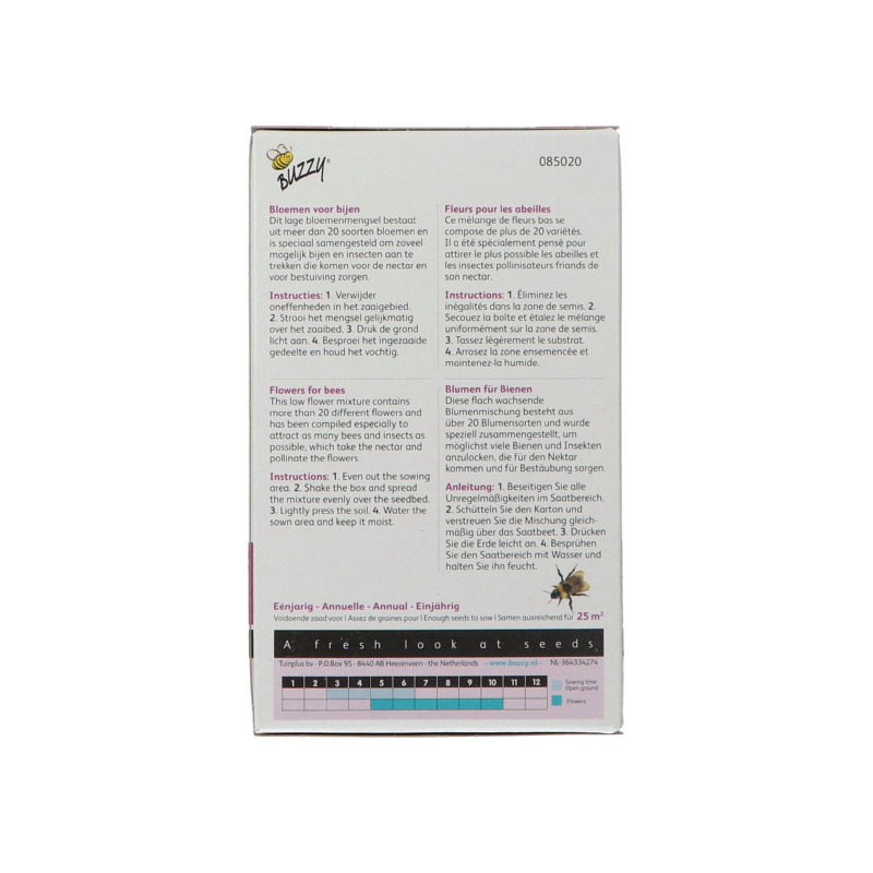Strooidoosje Friendly Flowers Bijen 25m²