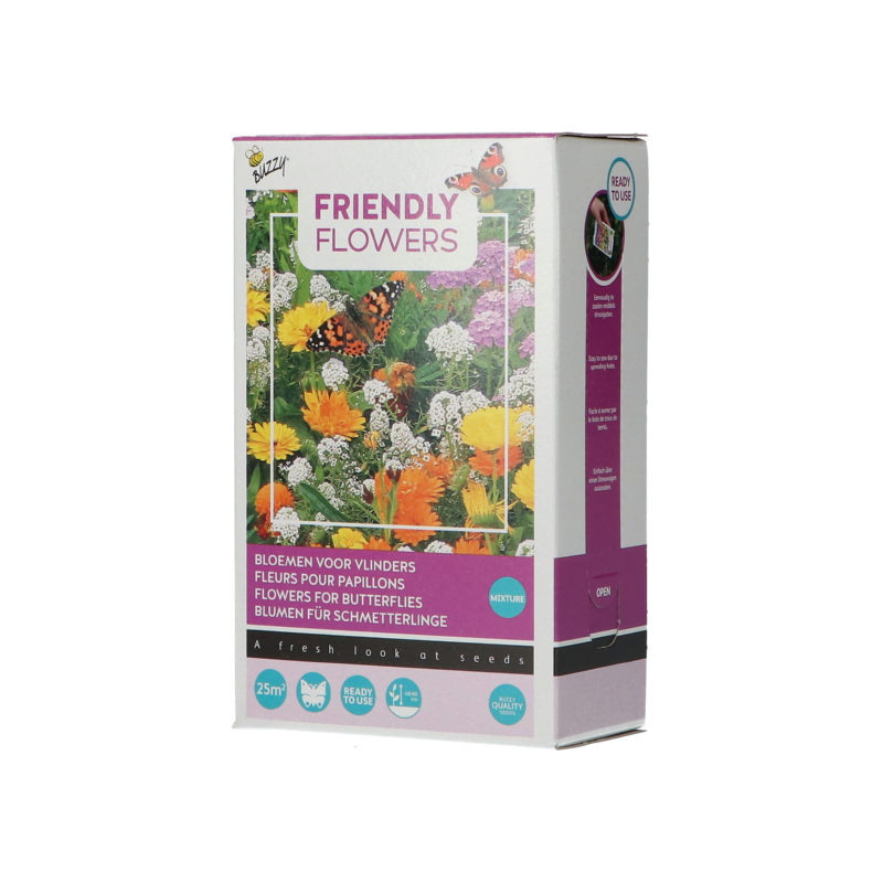 Strooidoosje Friendly Flowers Vlinders Laag 25m²