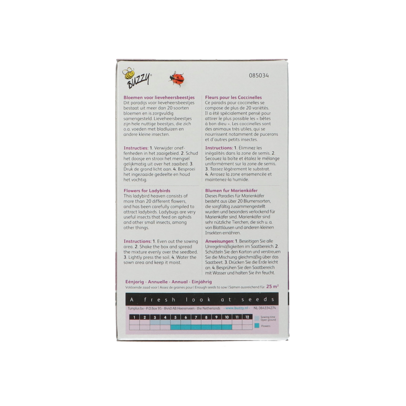 Strooidoosje Friendly Flower Lieveheersbeestjes 25m²