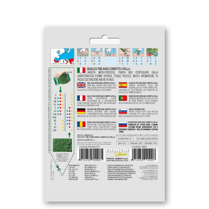 Basilicum, Basilico Fino Nano-Palla