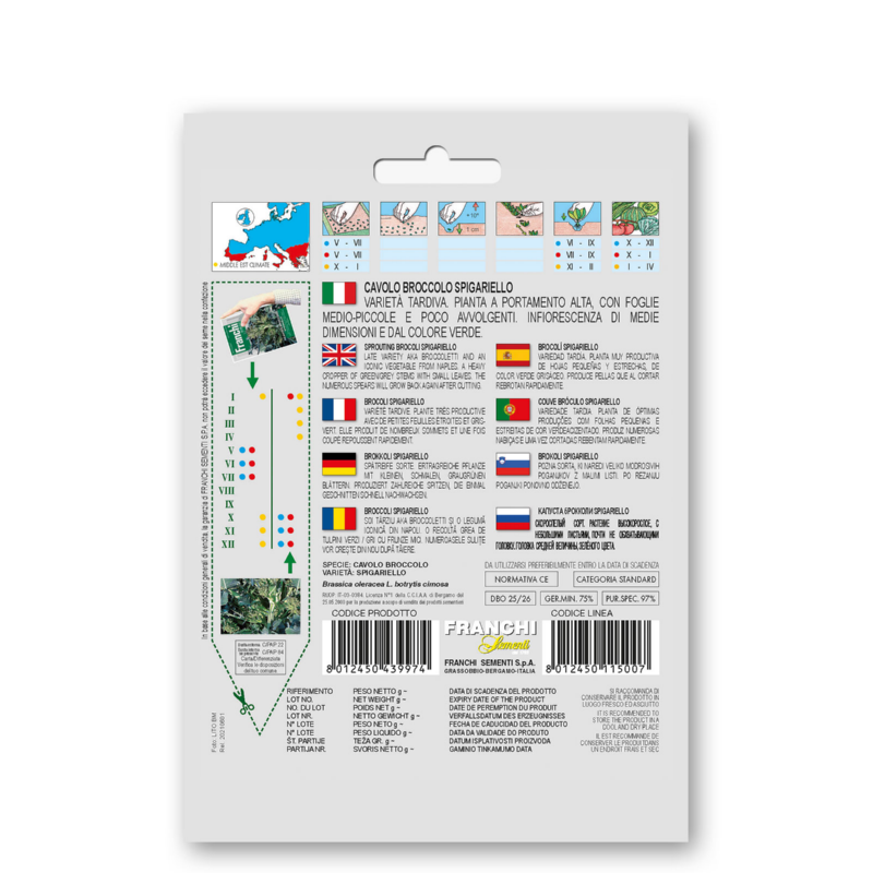 Broccoli, Cavolo Broccolo Spigariello