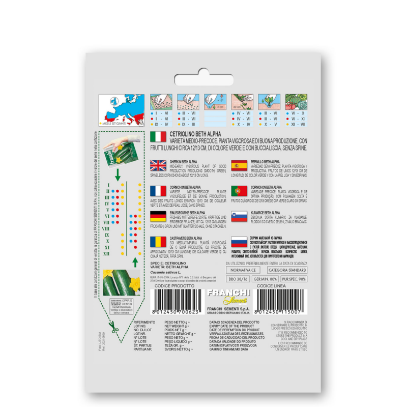 Augurk, Cetriolino Beth Alpha