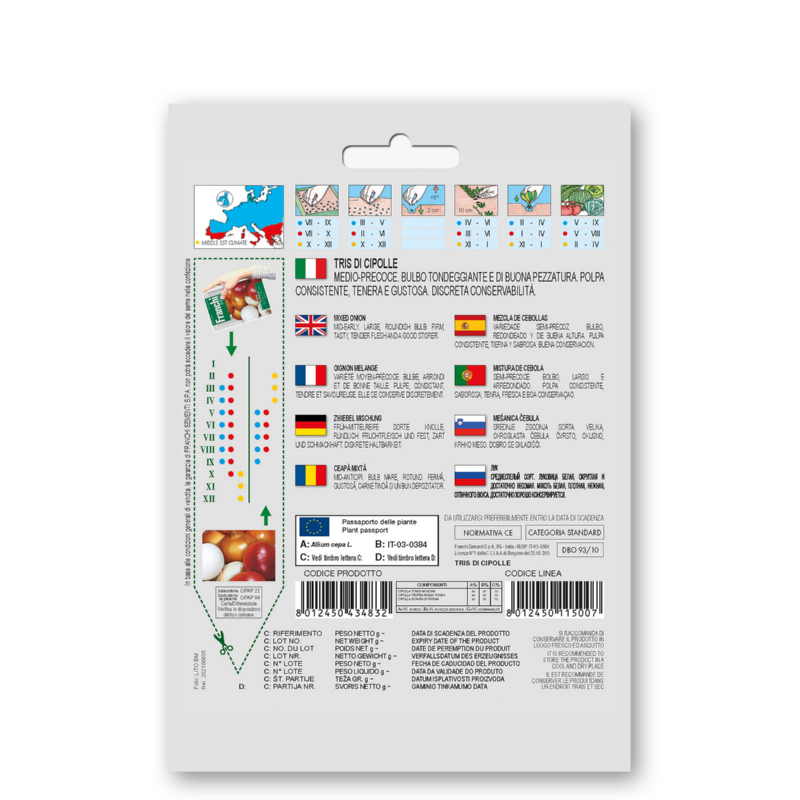 Ui Wit, Rood & Geel, Tris di Cipolle - Franchi Sementi