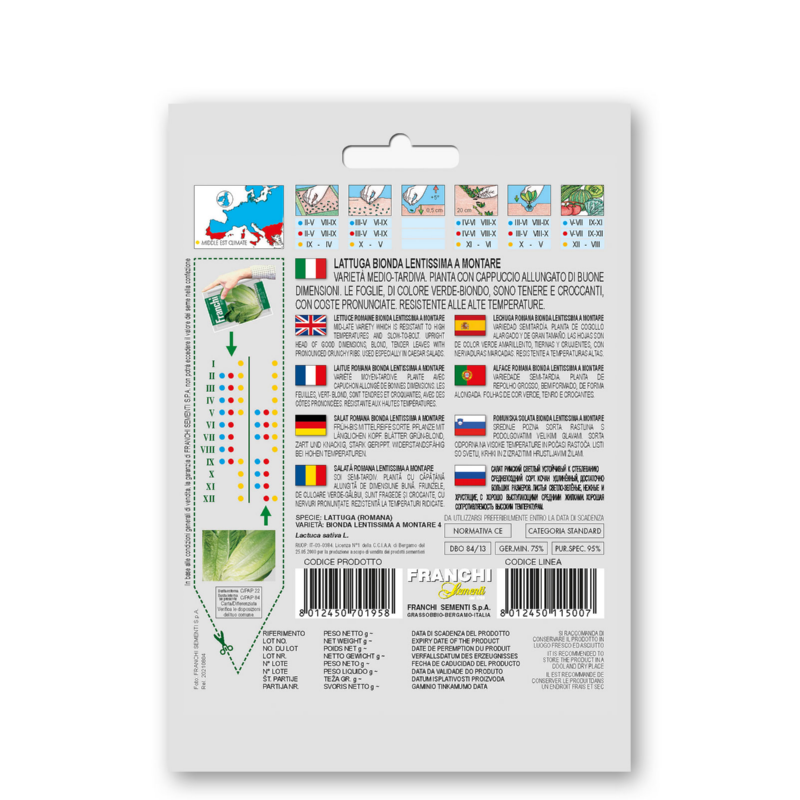 Sla 4 jaargetijde, Lattuga Bionda