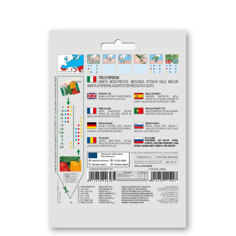 Paprika, Peperone Tris