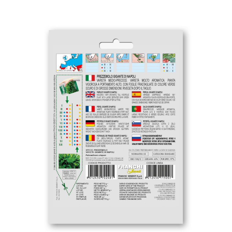 Peterselie, Prezzemolo Gigante Di Napoli