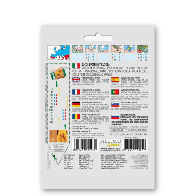 Pompoen, Zucca Butternut rugosa