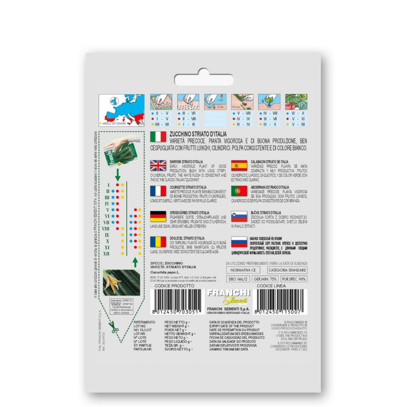 Courgette, Zucchino Striato D'Italia