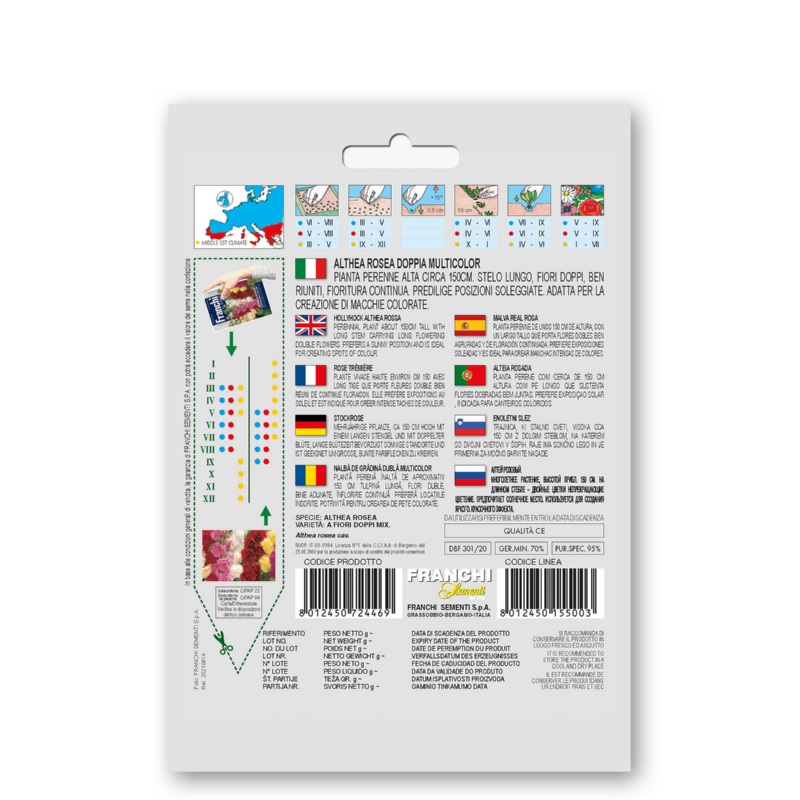 Stokroos, Althea Rossa Doppia Multicolor