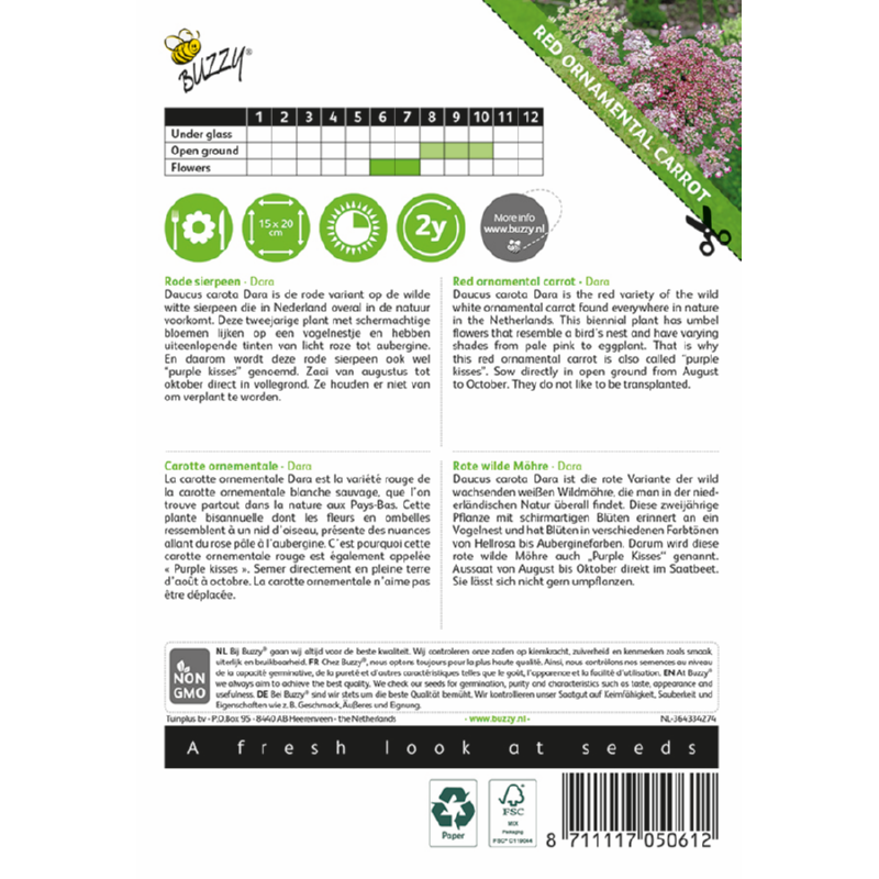 Daucus carota, Rode sierpeen Dara