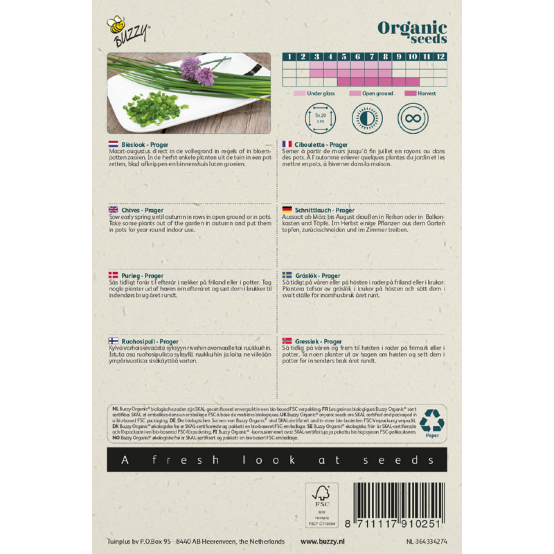 Biologische Bieslook Prager