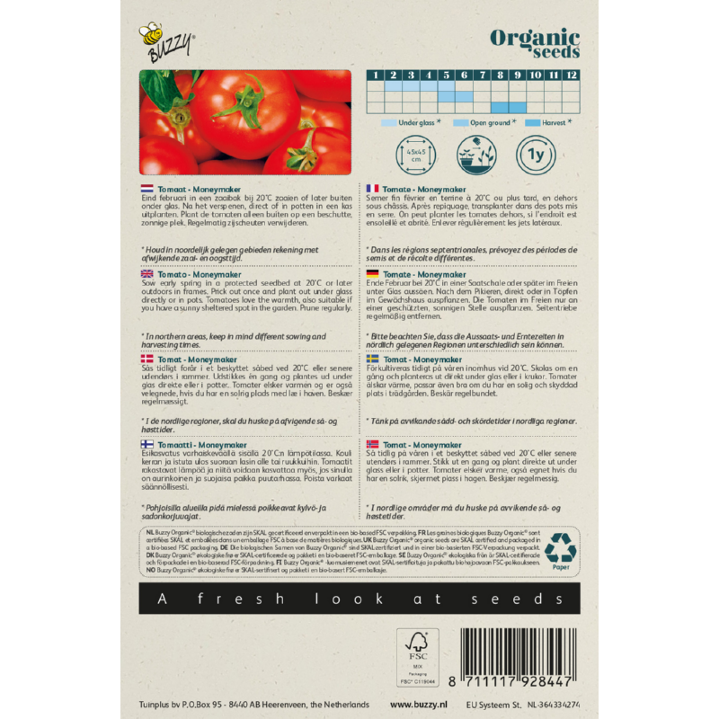 Biologische Tomaat Moneymaker