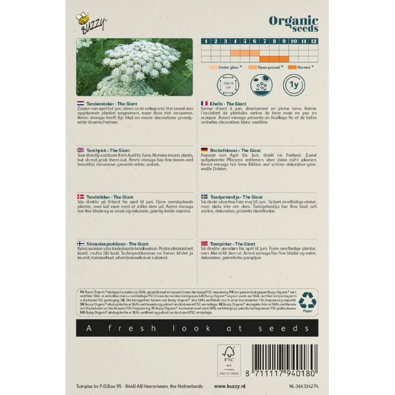 Biologische Tandenstoker The Giant