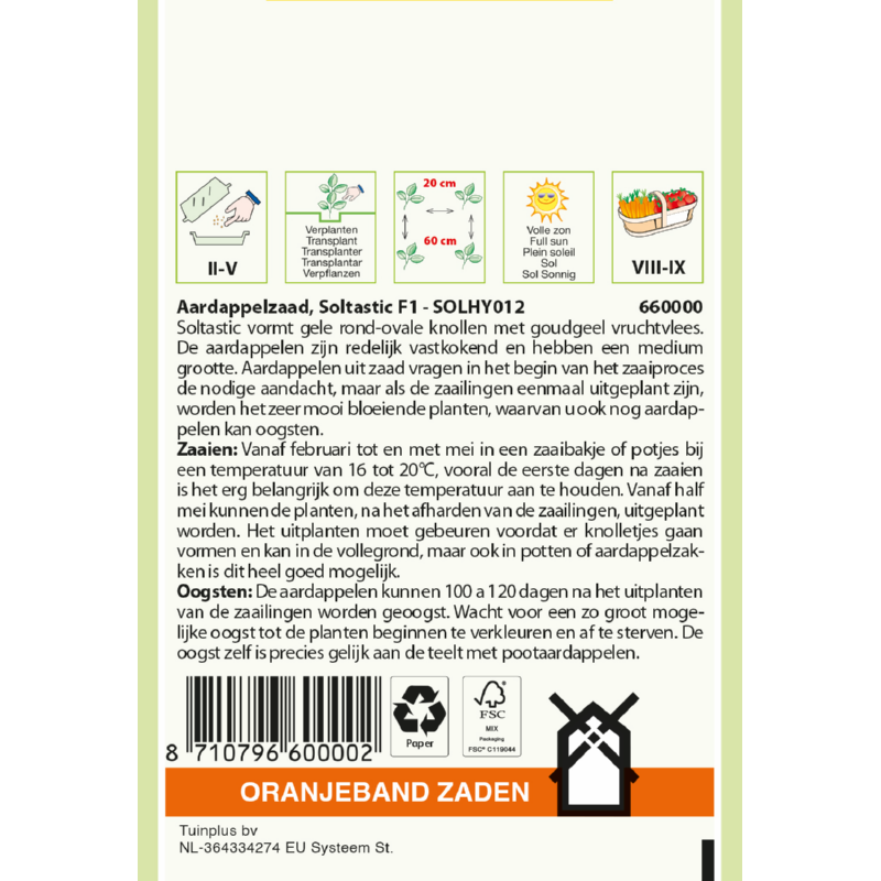 Aardappelzaden Soltastic F1, SOLHY012
