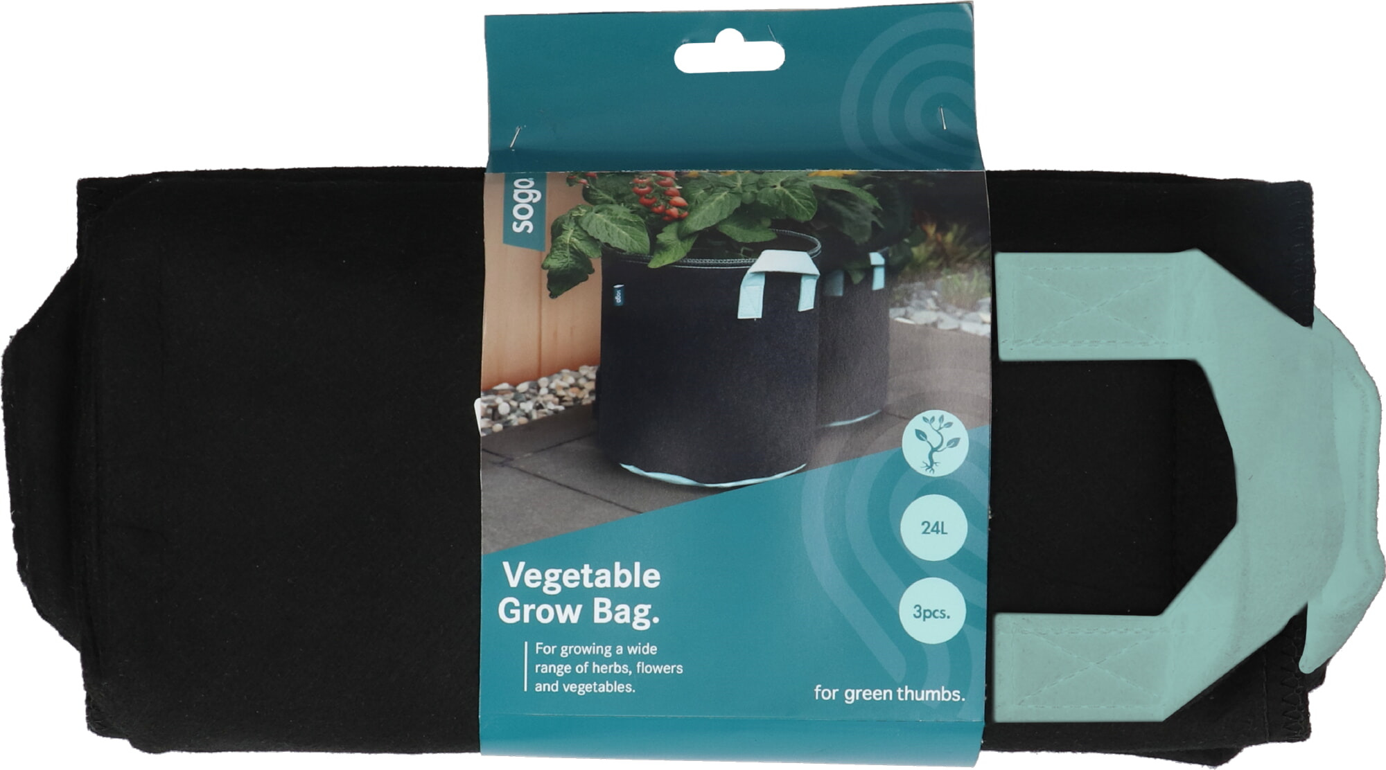 Groenten plantzak, 24ltr, 3 stuks