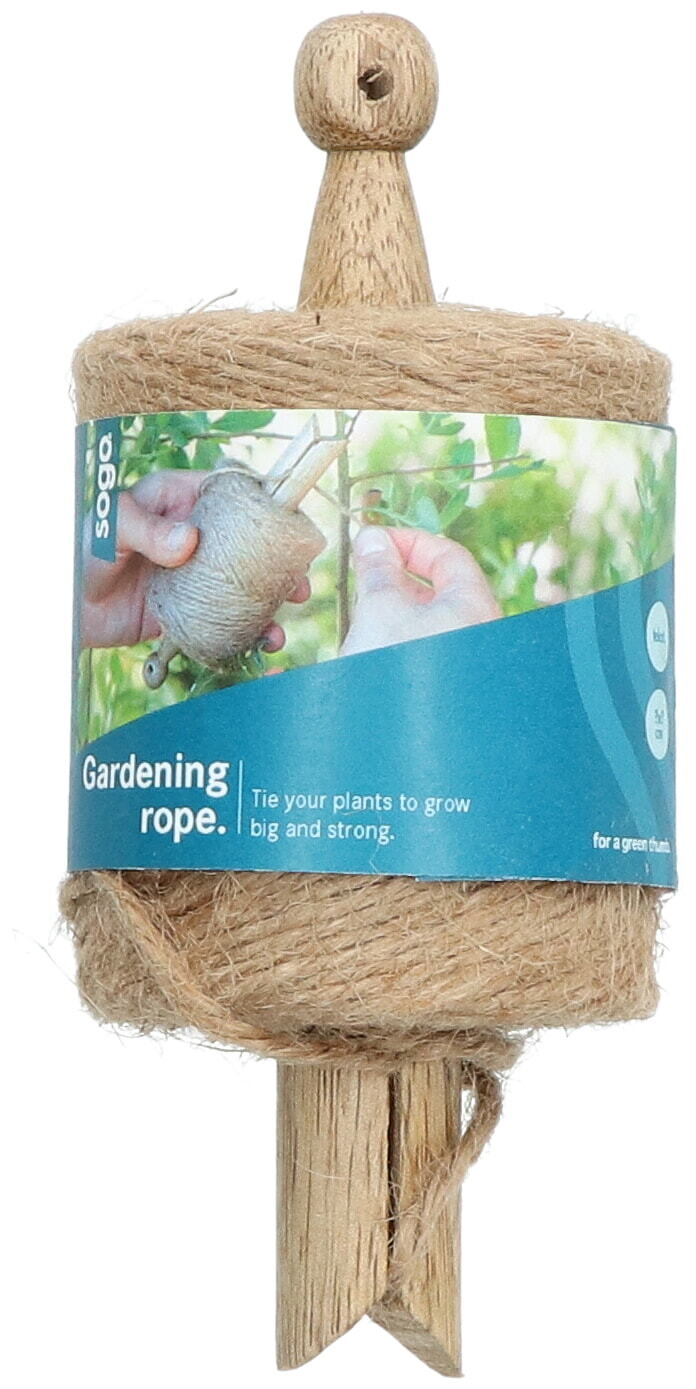 Jute tuintouw op klos, 55 meter