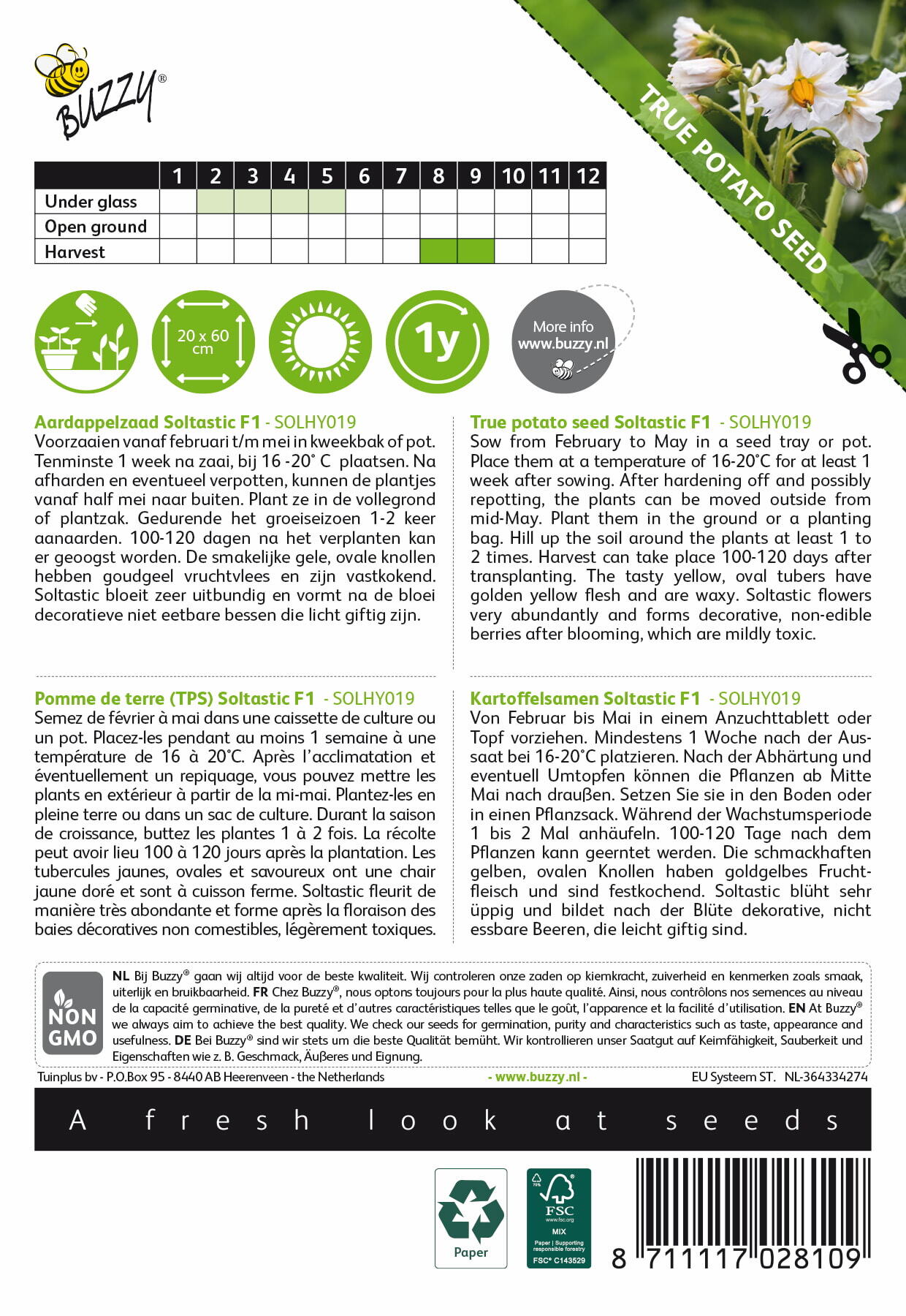Aardappelzaad Soltastic F1 - SOLHY019