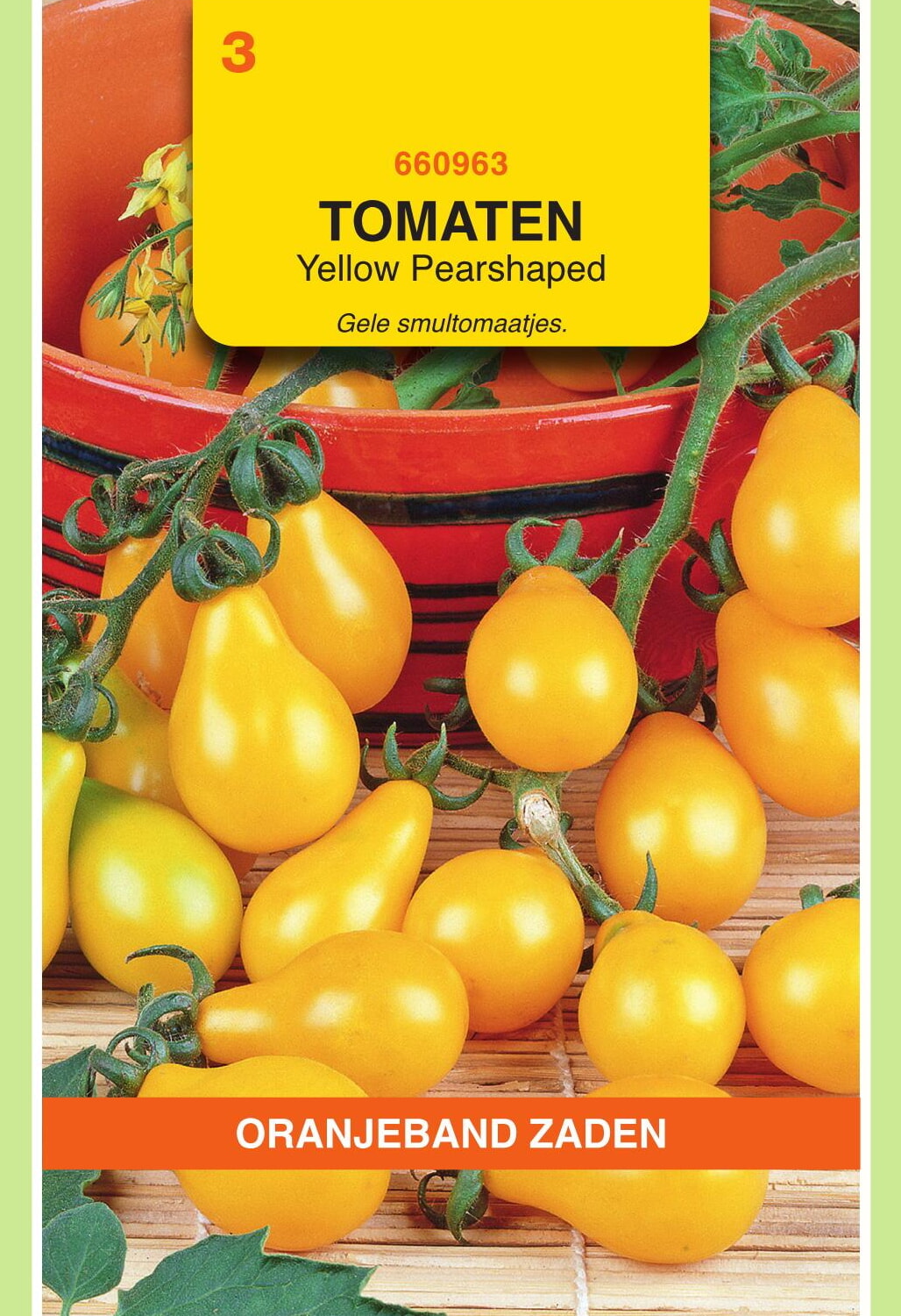 OBZ Tomaten Zaden Yellow Pearshaped