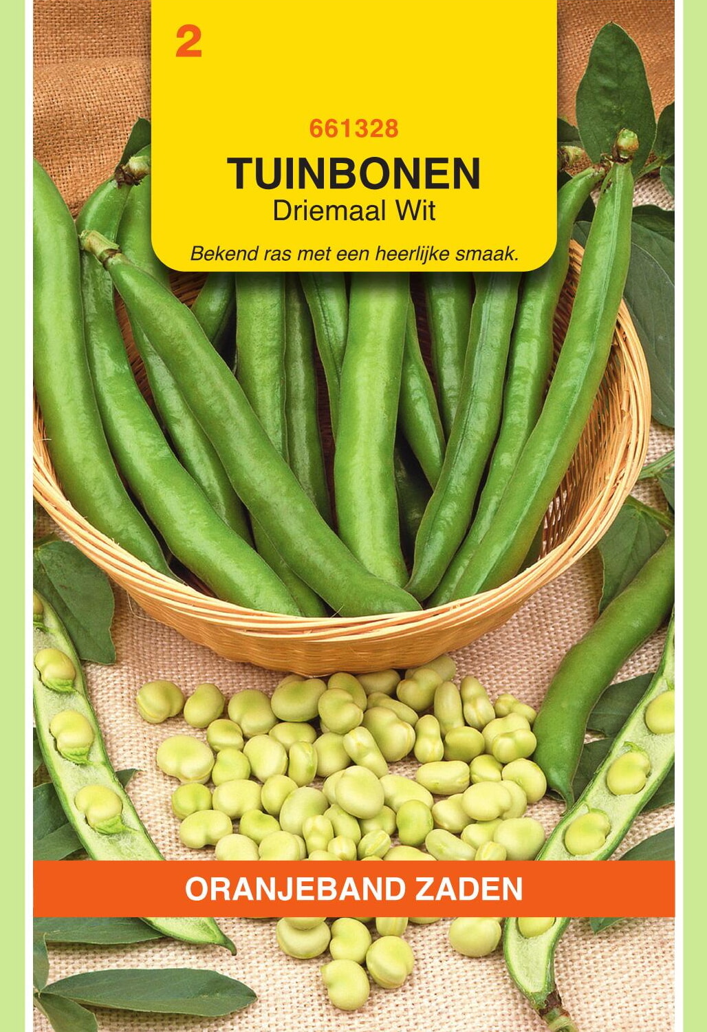 OBZ Tuinbonen Zaden Driemaal Wit 15g
