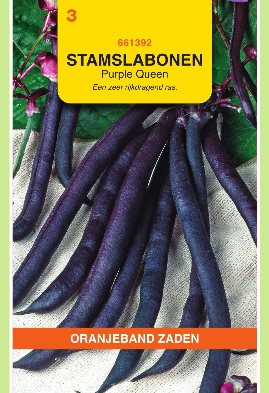 OBZ Stamslabonen Zaden Purple Queen 25g