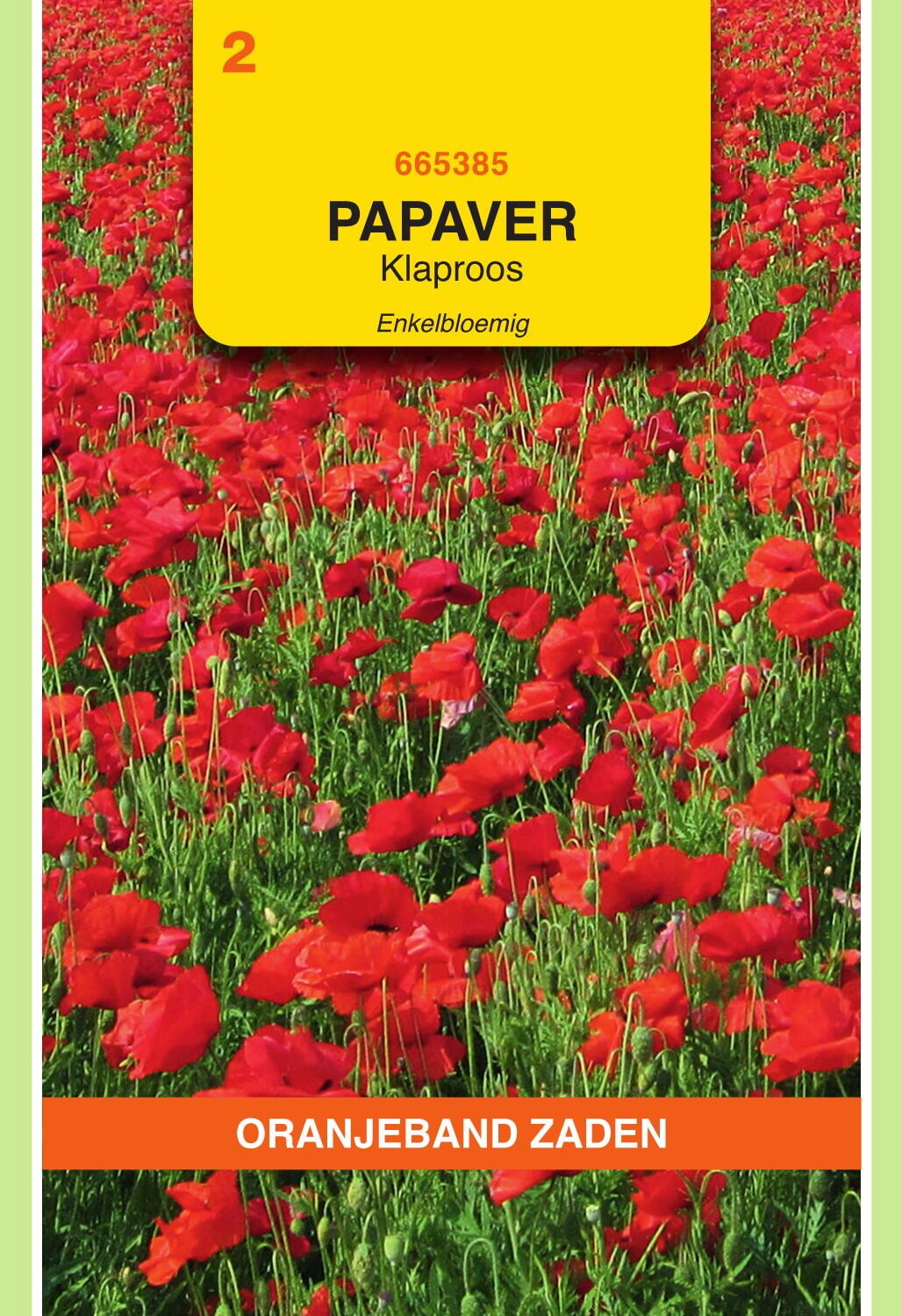 OBZ Papaver Klaproos Zaden Enkelbloemig Gewone