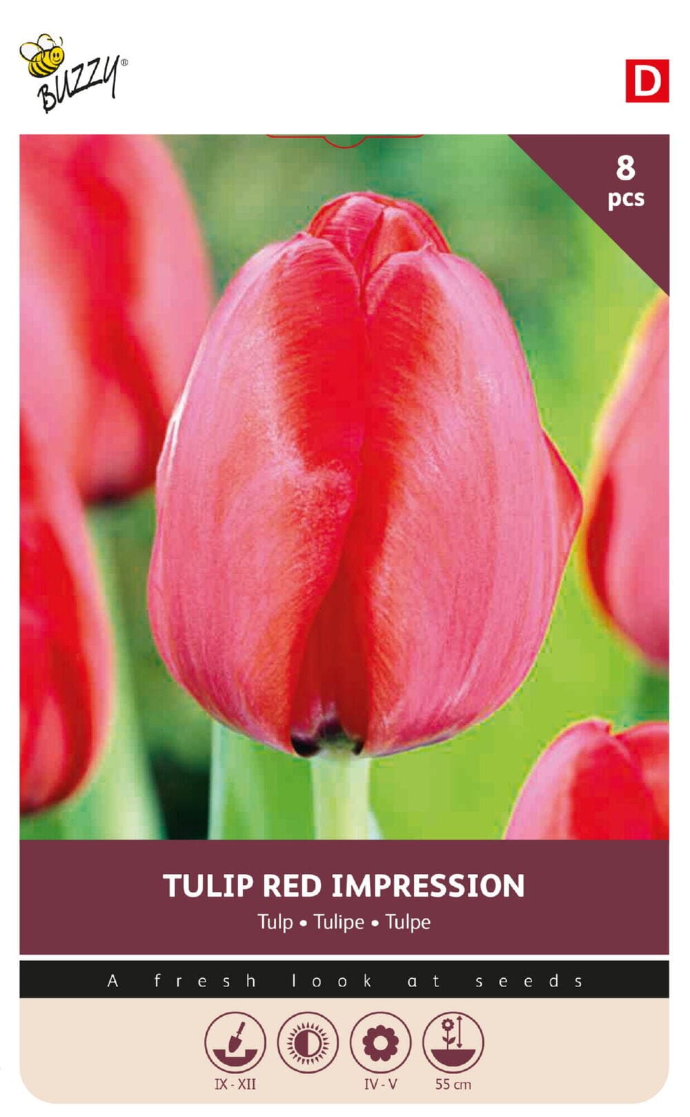 Tulpenbollen Red Impression 8st.