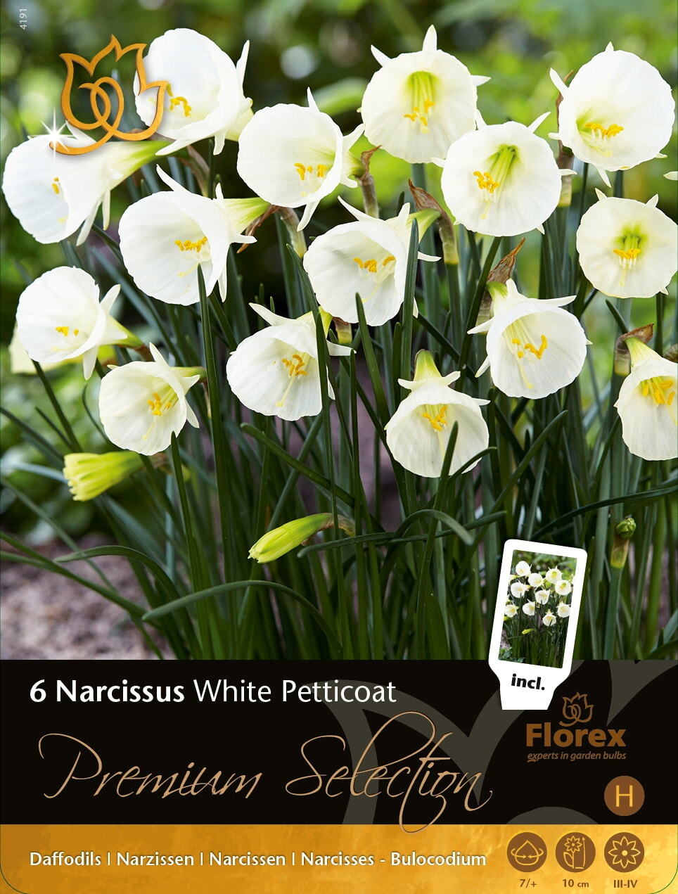 Narcis Premium White Petticoat 7/+ 6st.