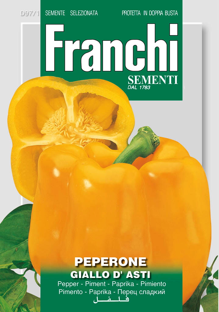 Franchi Paprika Zaden Peperone Giallo D'Asti