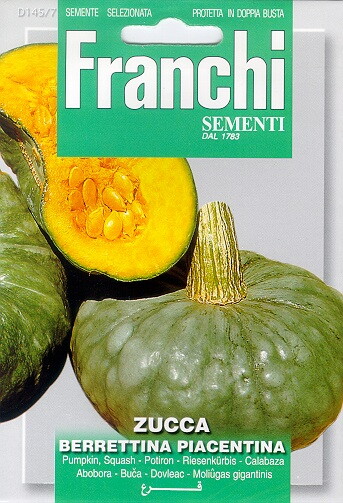 Franchi Pompoen Zaden Zucca Berrettina Piacentina