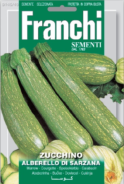 Franchi Courgette Zaden Zucchino Alberello Di Sarzana