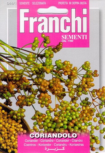 Franchi Koriander Zaden Coriandolo