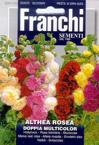 Franchi Stokroos Zaden Althea Rosea Doppia Multicolor