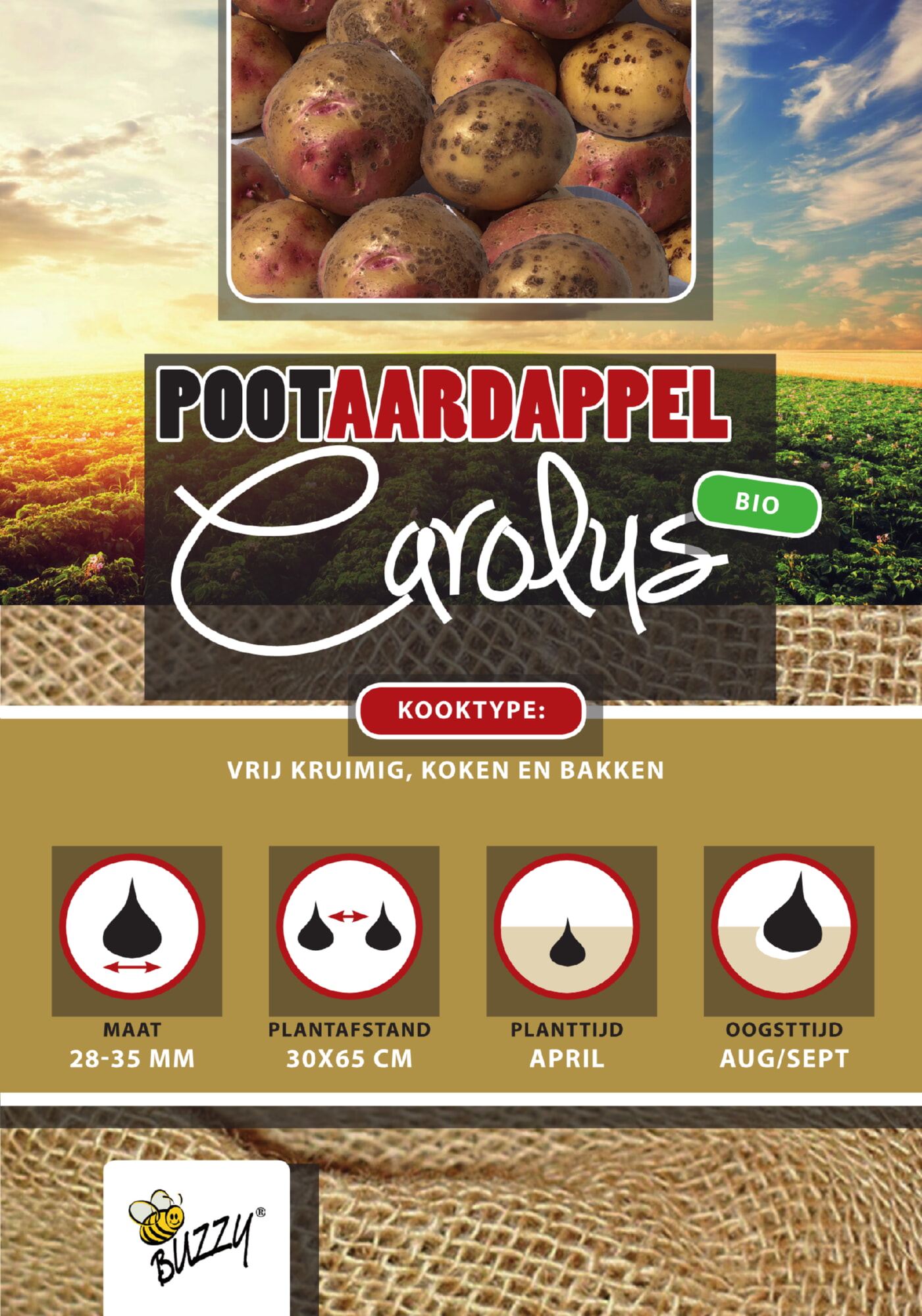 Pootaardappel Bio Carolus 1 Kg