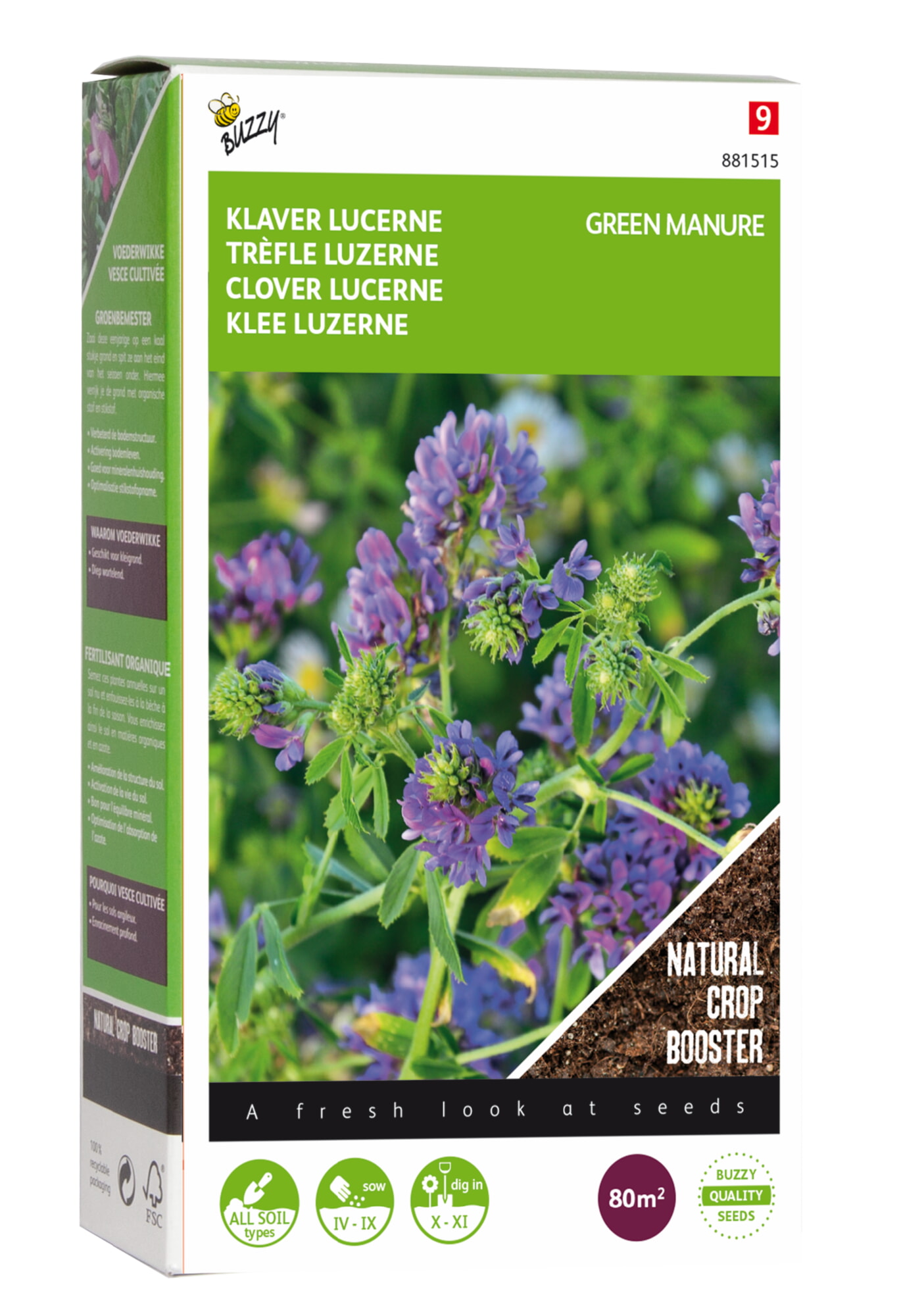 Buzzy Groenbemester Zaden Luzerne 200g