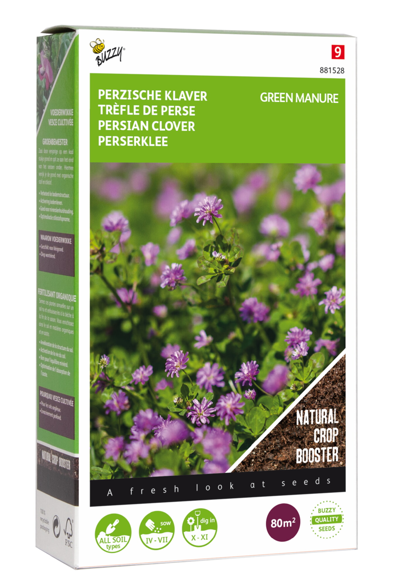 Buzzy Groenbemester Zaden Perzische Klaver 200g