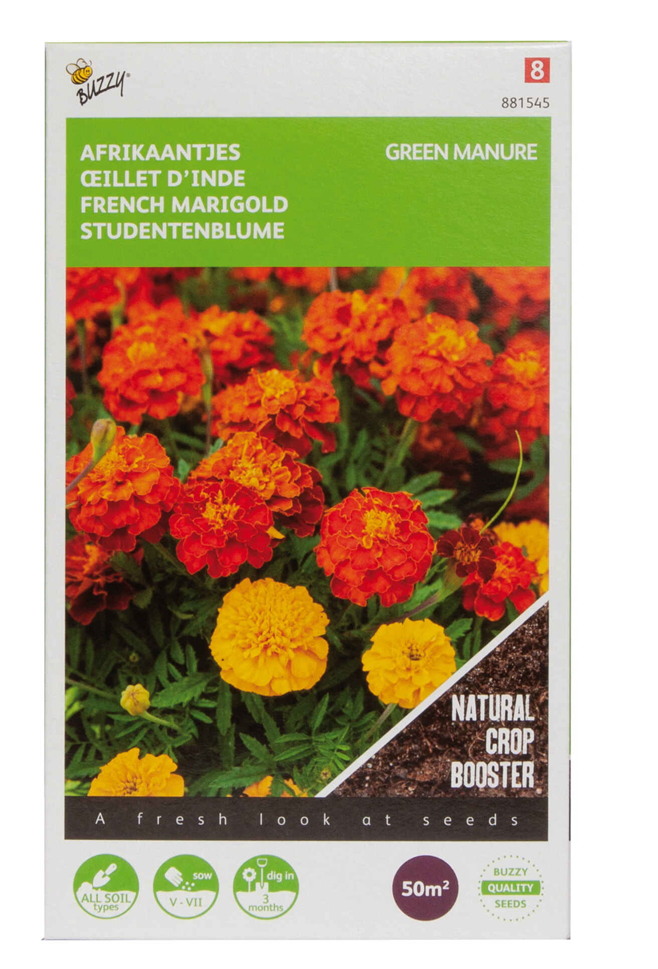 Buzzy Groenbemester Zaden Tagetes Bonita 50g