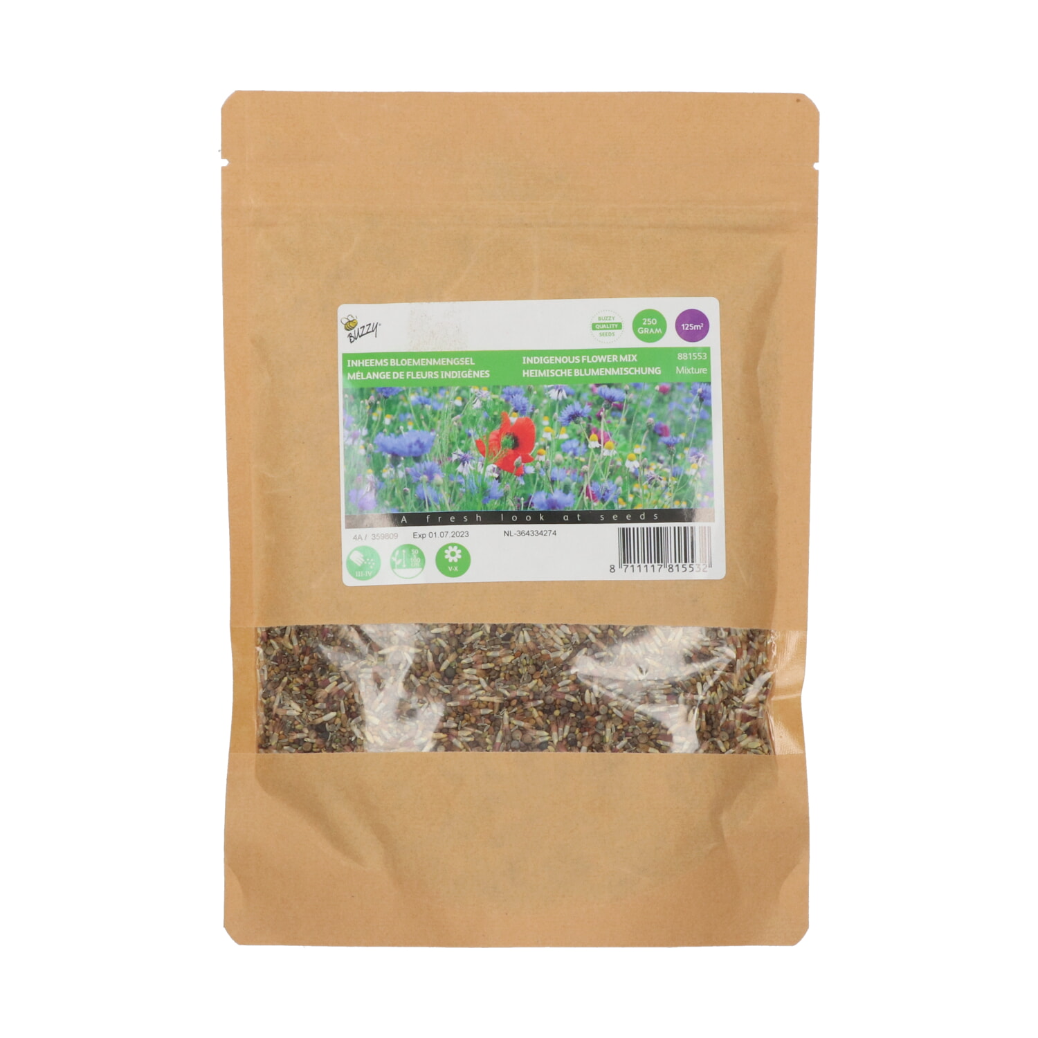 Buzzy Groenbemester Zaden Inheems bloemenmengsel 250g