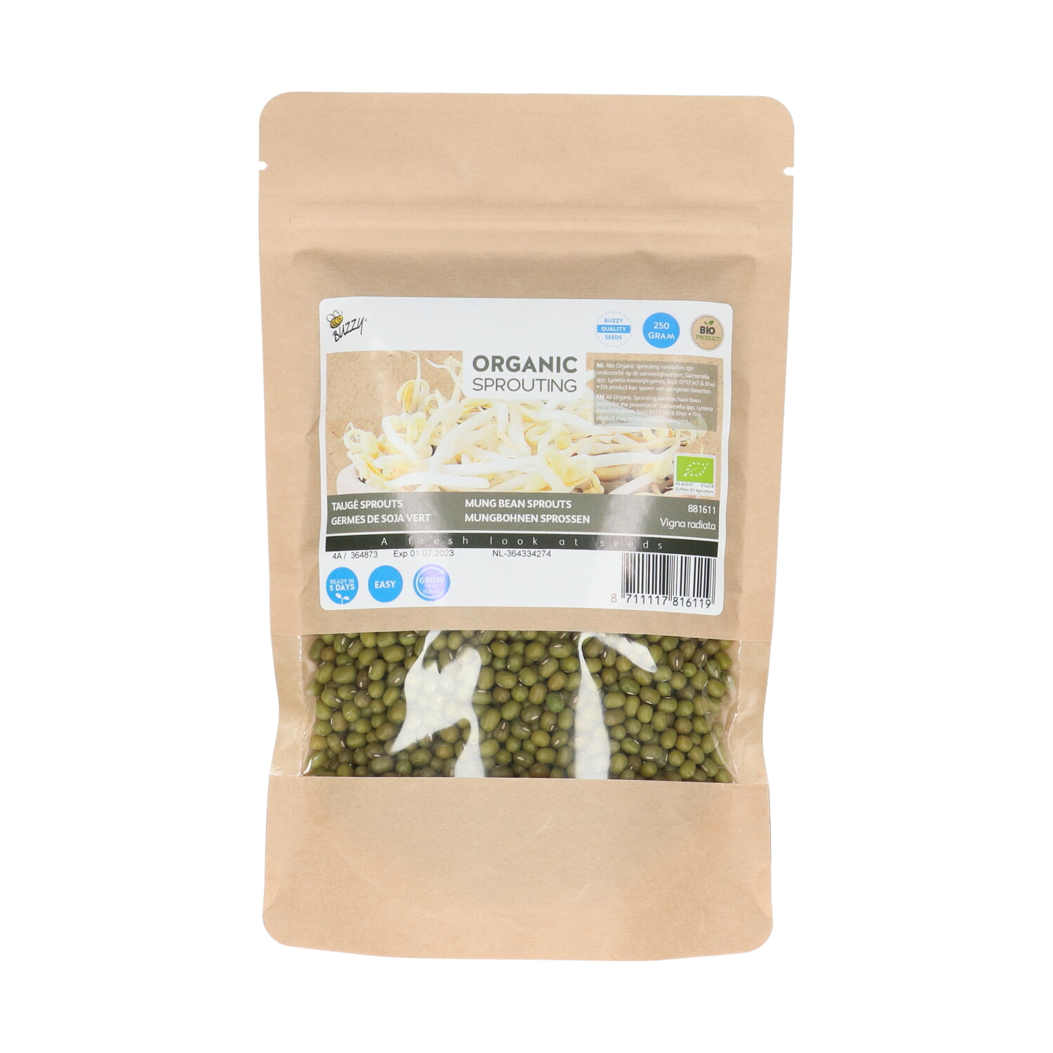 Buzzy Biologische Sprouting Tauge 250g