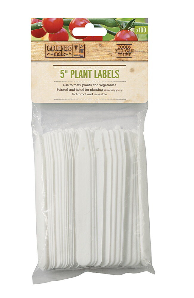 Gardener's Mate Steeketiketten 13cm Wit 50st.