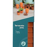 SOGO Stenen terracotta potjes 4/5cm 12st.