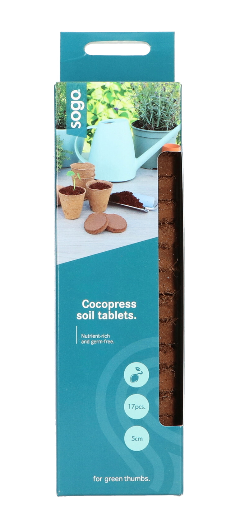 SOGO Cocopress aardetablet 5cm 16st