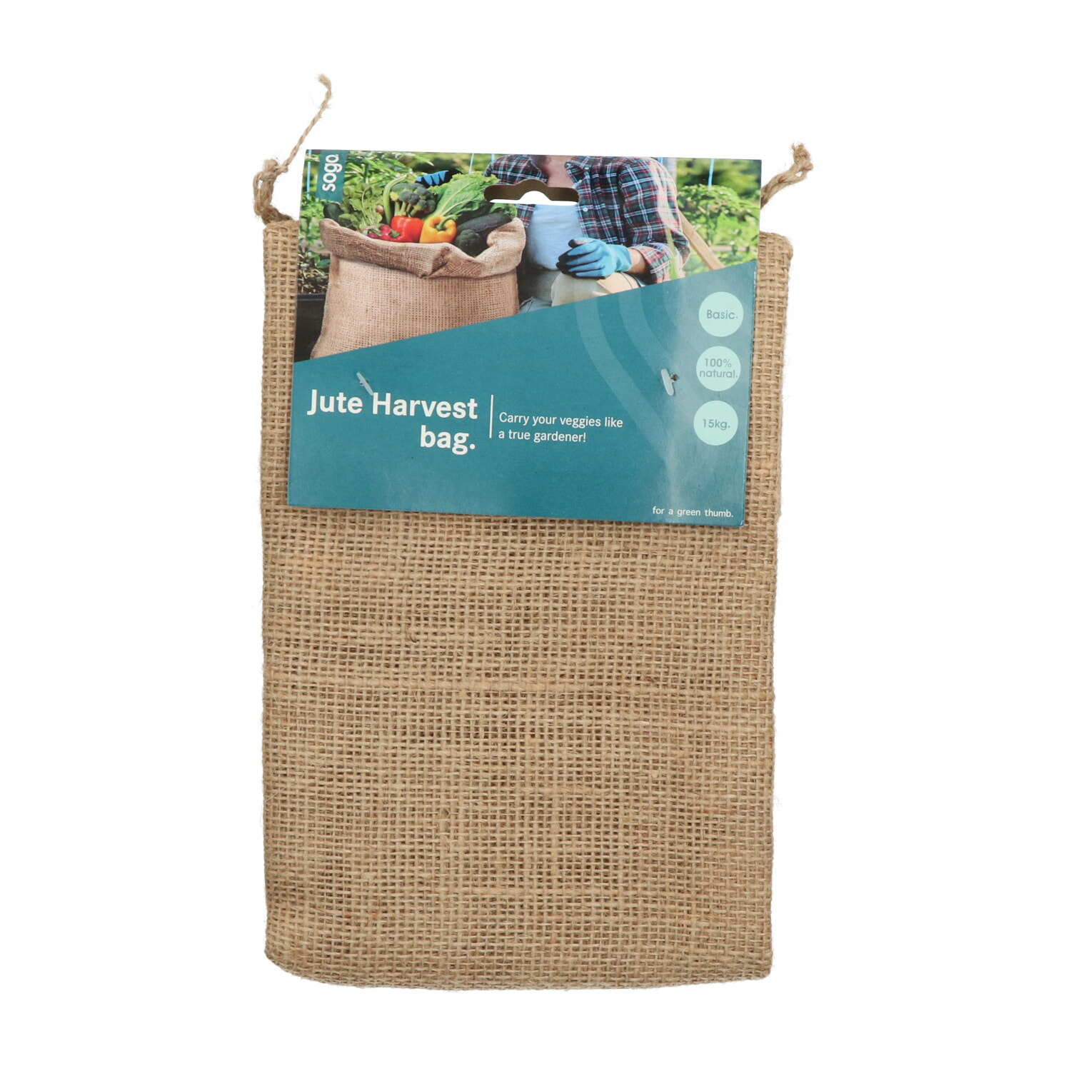 SOGO Oogstzak voor groente, naturel