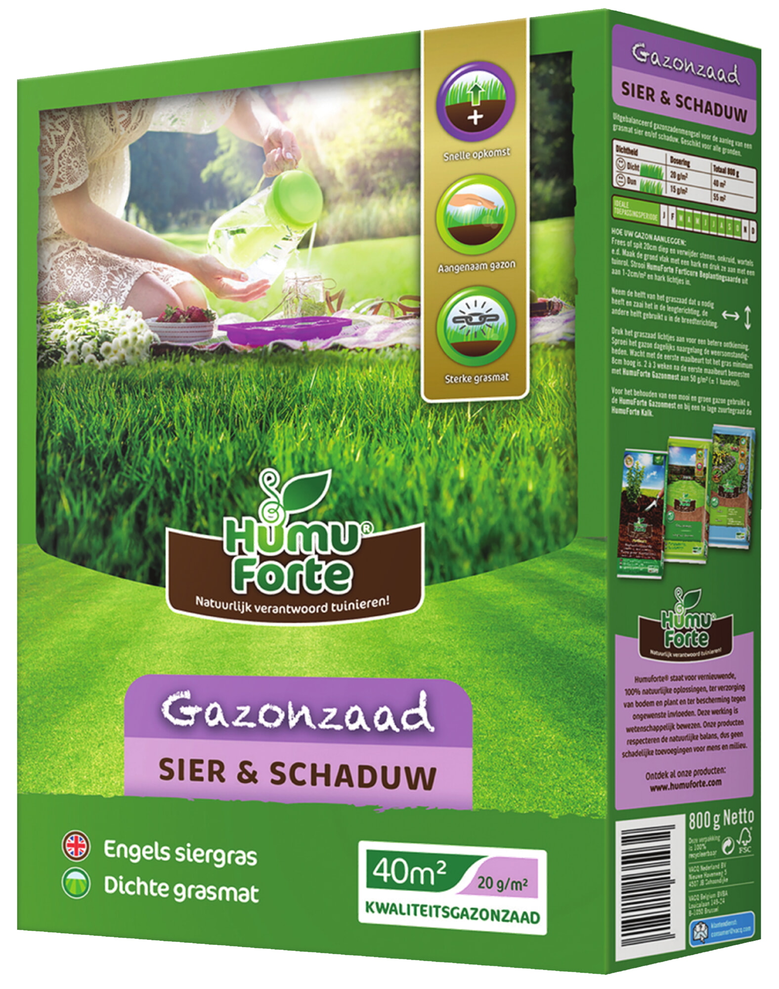 HumuForte Sier en Schaduw graszaad 800g