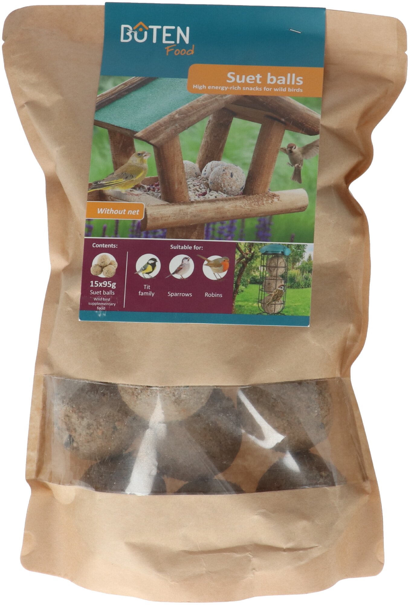 Bûten Food Vetbollen in duurzame verp. 15st