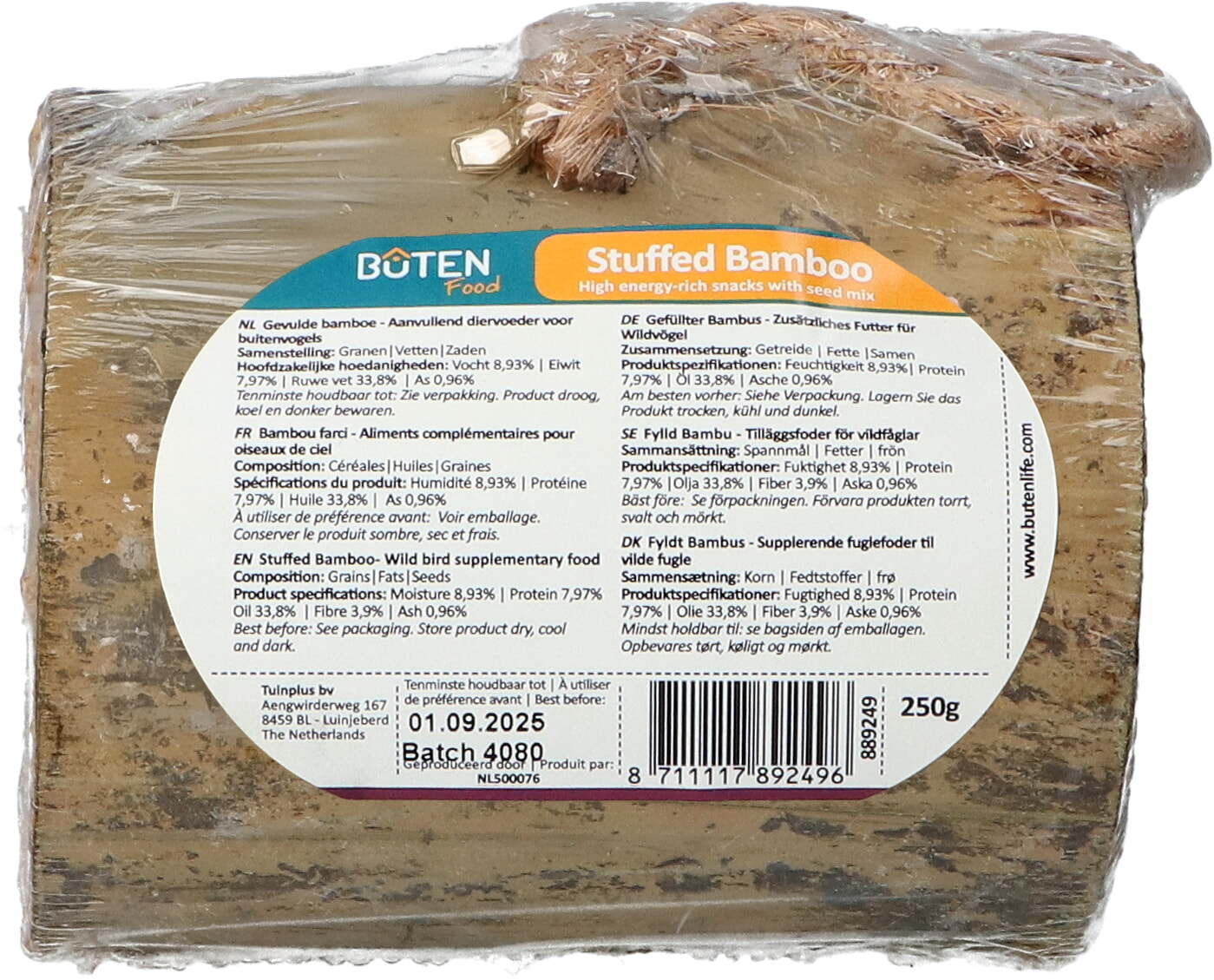 Bûten Food Gevulde Bamboe incl. display