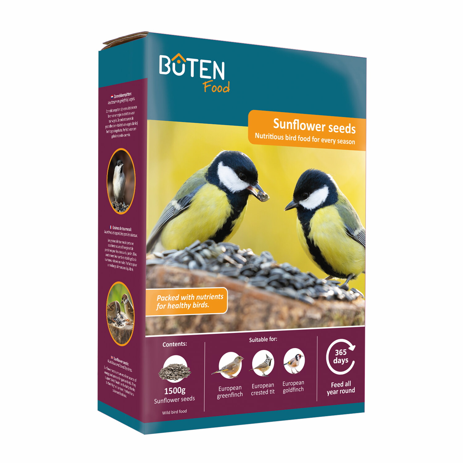 Bûten Food Zonnebloempitten 1.5kg All year round