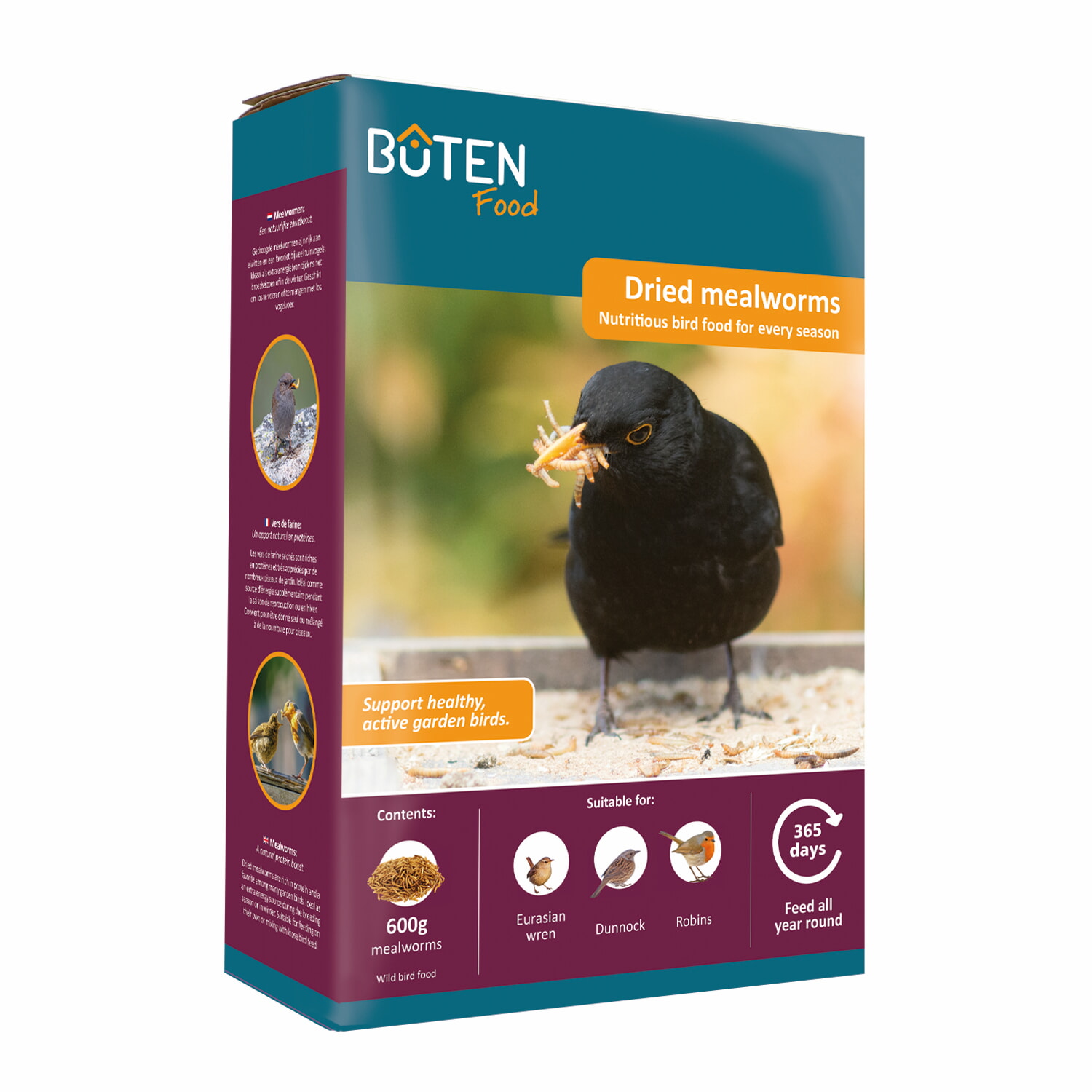 Bûten Food Meelworm 600g All year round