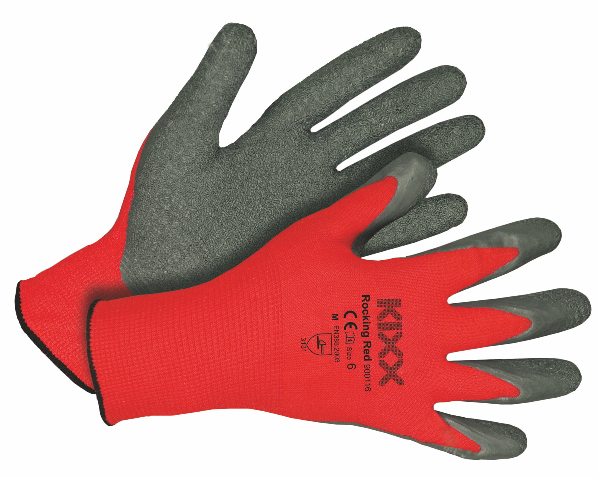Kixx Handschoen Rocking Red maat 6 Rood